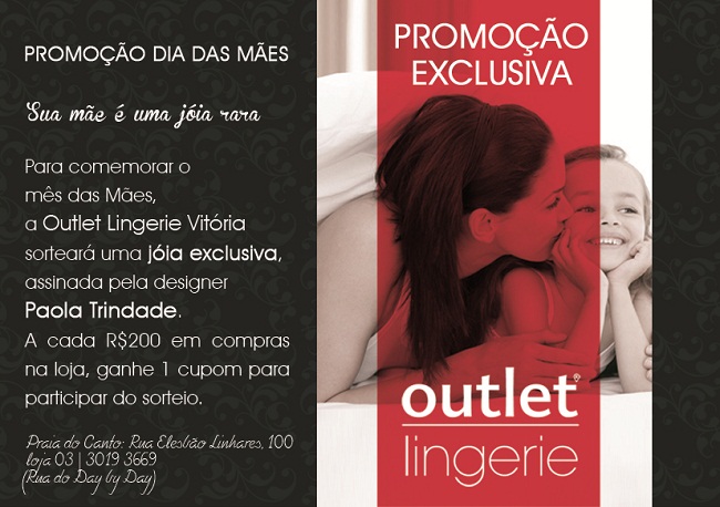 Promoção De Dia Das Mães Na Outlet Lingerie Peguei O Bouquet 9815