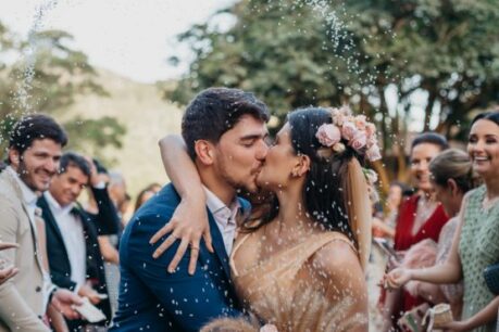 Casamento ao ar livre: Mariah e Patez